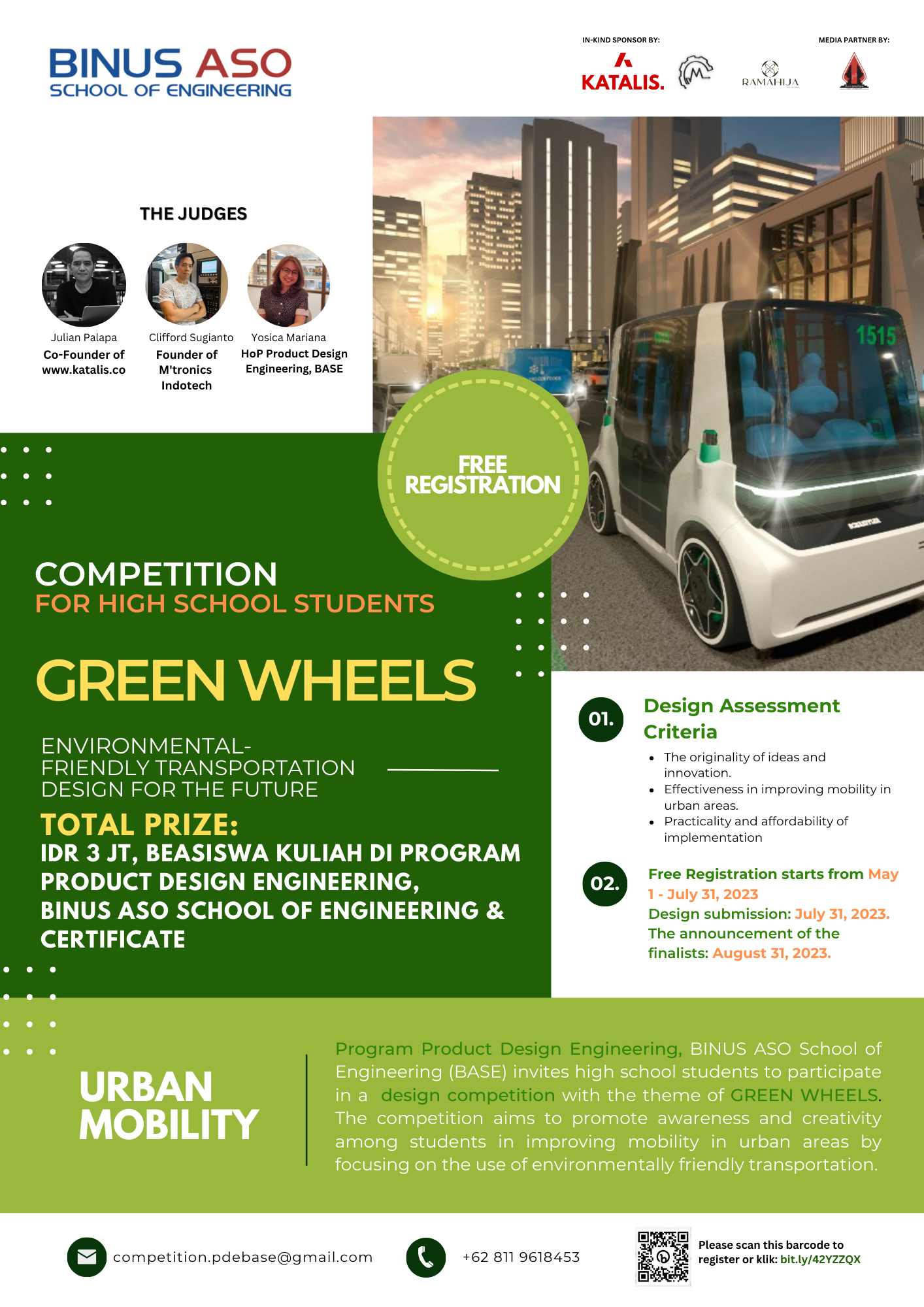 Design Competition Green Wheels Product Design Engineering